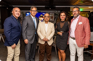 Group photo at networking event